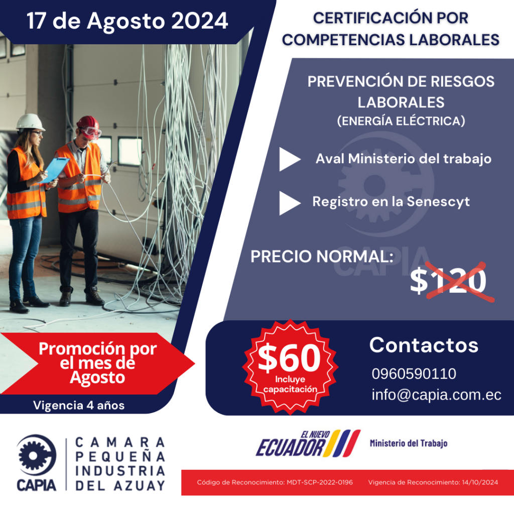 Certificación en Riesgos Laborales - Riesgos Eléctricos